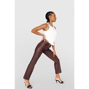 Miaou Junior Pant in (Vegan) Brown Leather